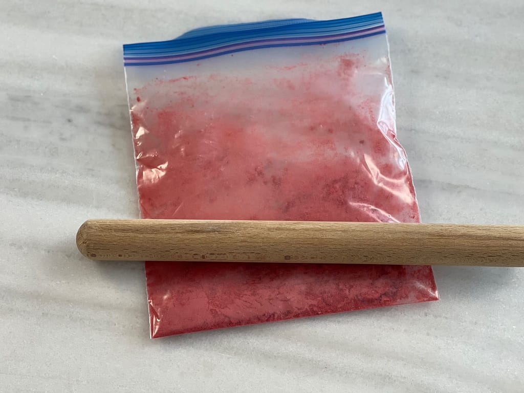 homemade strawberry powder